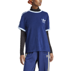 Women's - adidas Originals Terry 3S T-Shirt  - Navy/Blue