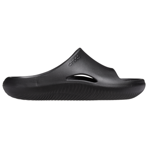 Shop Crocs Womens  Mellow Slides In Black/black