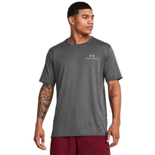 

Under Armour Mens Under Armour Vanish Energy Short Sleeve T-Shirt - Mens Castlerock/Timberwolf Taupe Size XS