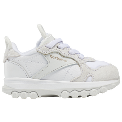 Girls' Infant - Reebok Classic Leather Cardi - White/Grey/Gold