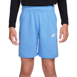 Garçons, Scolaire - Nike Short LBR en tissu bouclette Club - Blanc/Bleu universitaire
