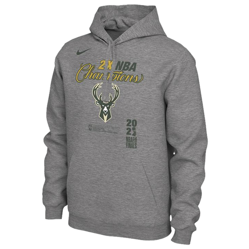 

Nike Mens Nike Bucks Locker Room Hoodie - Mens Green/Grey Size L
