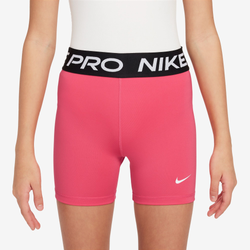 Girls' Grade School - Nike Pro 3" Shorts - Aster Pink/White