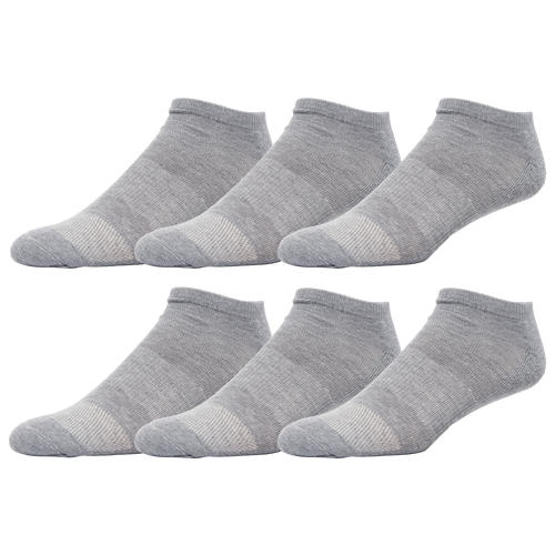 Csg Mens  6 Pack No Show Socks In Grey/multi Color