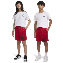 Boys' Grade School - Jordan Mesh PE Shorts  - Red/White
