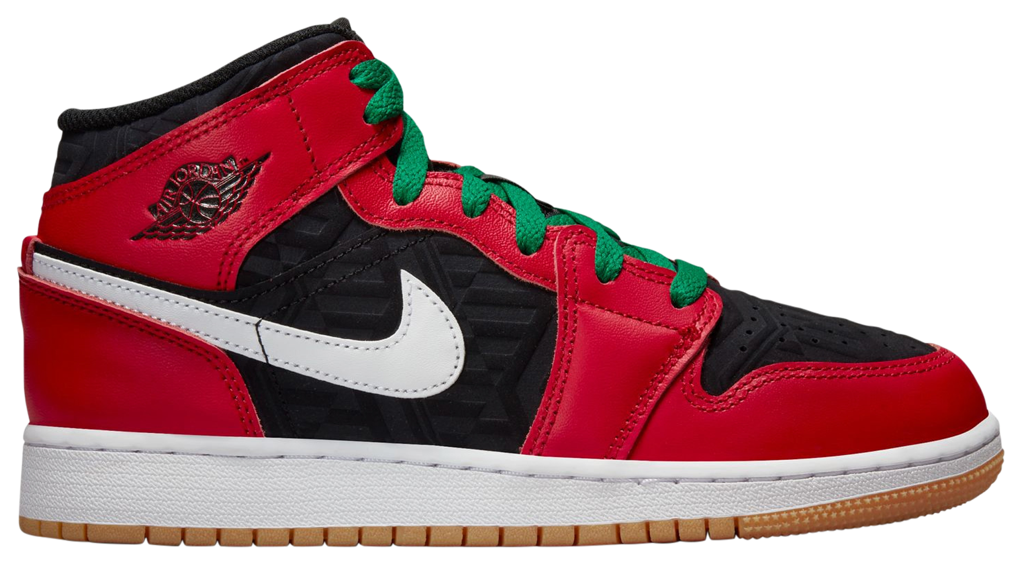 foot locker jordan 1 red and black