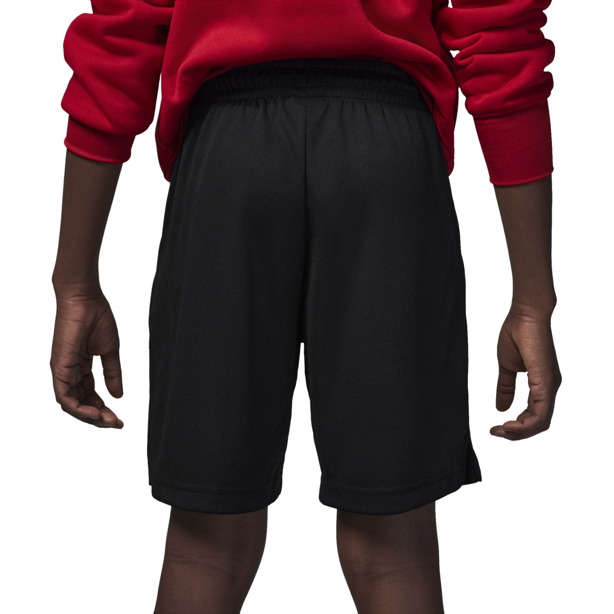 Men's Graphic Mesh Shorts - Red Lightning