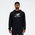 New Balance French Terry Stacked Logo Pullover Hoodie - Men's White/Black