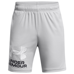 Boys' Grade School - Under Armour Tech Logo Shorts  - Grey/Black