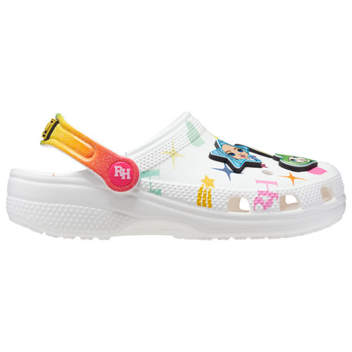 

Girls Crocs Crocs Rainbow High Clogs - Girls' Toddler Shoe Multi/White Size 04.0