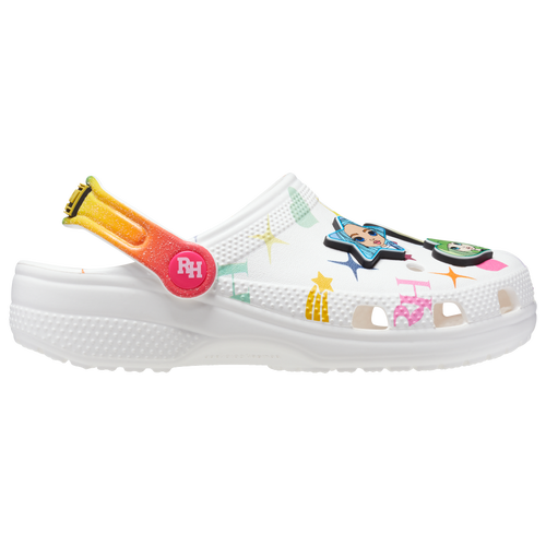 Girls rainbow outlet crocs