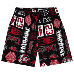 Boys' Grade School - Jordan Essential AOP Fleece Shorts - Black/Multi