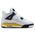 Jordan Retro 4 - Boys' Grade School Blue/White/Yellow