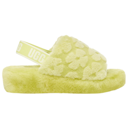 Women's - UGG Fluff Yeah Slides - Pollen/Volt