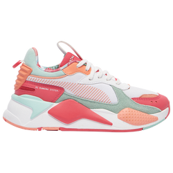 Girls' Grade School - PUMA RS-X - White/Coral/Teal