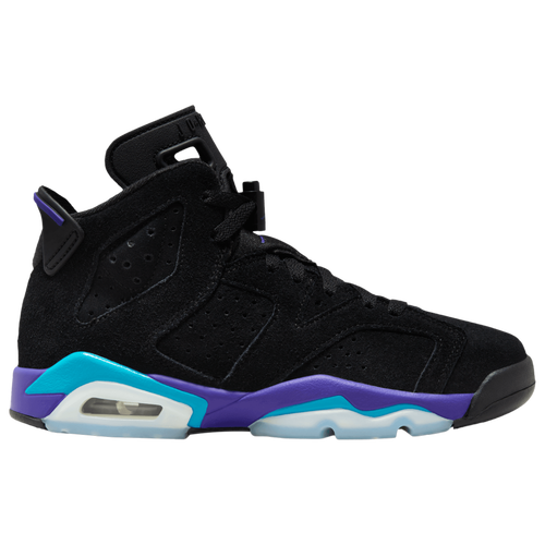 

Boys Jordan Jordan Retro 6 - Boys' Grade School Shoe Black/Aquatone/Bright Concord Size 04.0