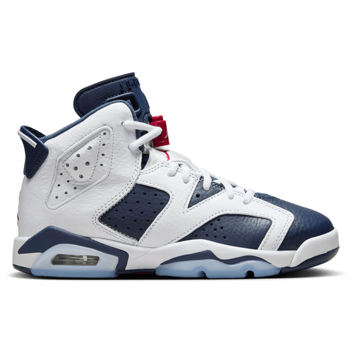 

Jordan Boys Jordan Retro 6 - Boys' Grade School Shoes White/Navy/Red Size 04.0