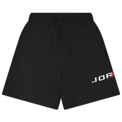 Boys' Grade School - Jordan Baseline Mesh Shorts - Black/Multi