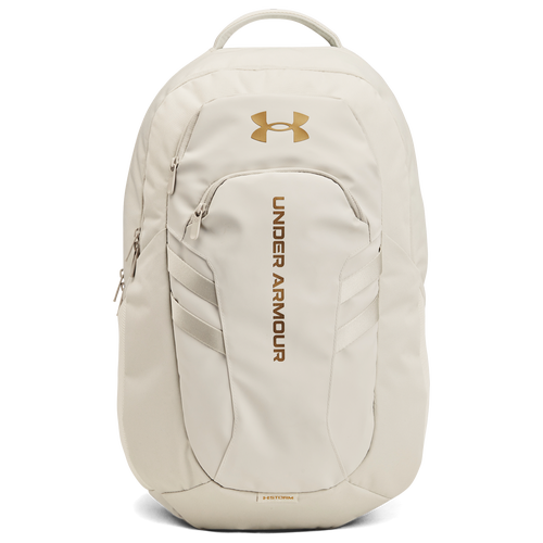 ADULT - Under Armour Hustle 6.0 Pro Backpack - Summit White/Metallic Gold