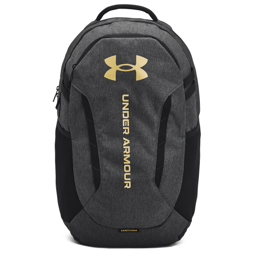 Under Armour Hustle 6.0 Backpack - Under Armour Black Full Heather/Metallic Gold