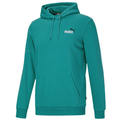 Men's - PUMA ESS+ Embroidery Fleece Hoodie - Deep Aqua