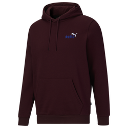Men's - PUMA Essential Logo Hoodie - Maroon/Maroon