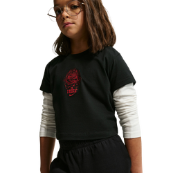 Girls' Grade School - Nike NSW Short Jersey  - Black/White