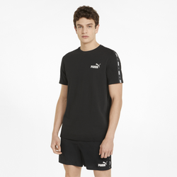 Men's - PUMA Essential Tape T-Shirt - Black/White
