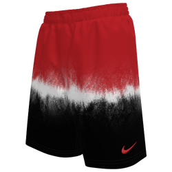 Boys' Grade School - Nike Ocean Merge 7" Volley Shorts  - Black/Grey/Red