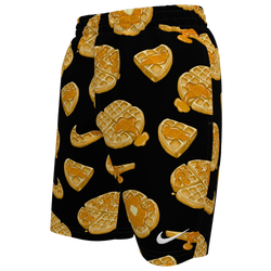 Garçons, Scolaire - Nike Short de volleyball de 18 cm Tossed Waffles - Noir/Orange