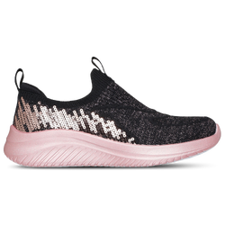 Girls' Preschool - Skechers Ultra Flex 3.0 - Black/Pink