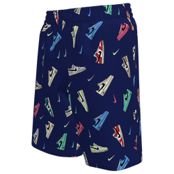 Boys' Grade School - Nike Multi 7" Volley Shorts  - Blue/Multi