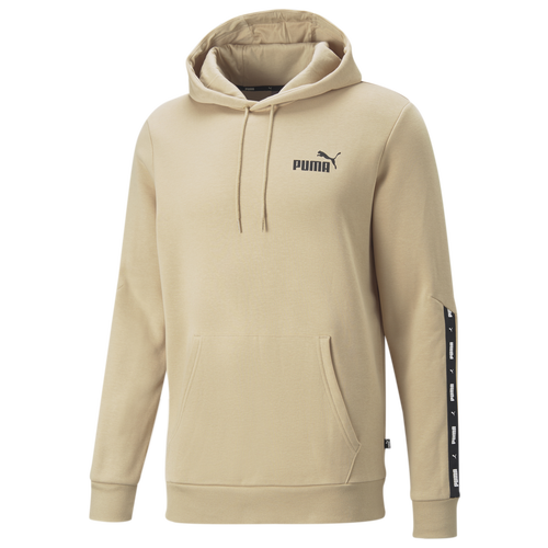 

PUMA Mens PUMA Essential Tape Hoodie - Mens Beige/White Size XL