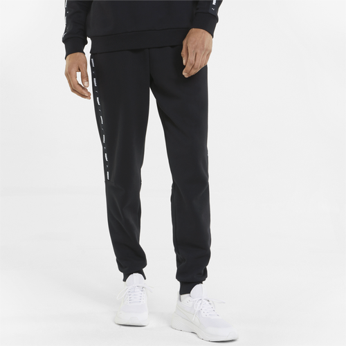 

PUMA Mens PUMA Essential Tape Fleece Pants - Mens White/Black Size S