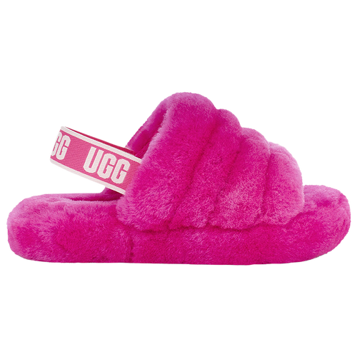 

UGG Girls UGG Fluff Yeah Slides - Girls' Grade School Shoes Rock Rose Size 5.0