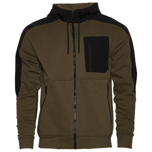 

CSG Mens CSG Field Full-Zip Hoodie - Mens Olive/Black Size M