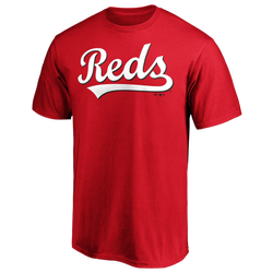 Men's - Fanatics Reds Official Wordmark T-Shirt - Red