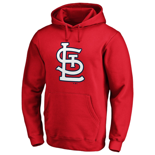 Shop Fanatics Mens St. Louis Cardinals  Rockies Official Logo Pullover Hoodie In Red