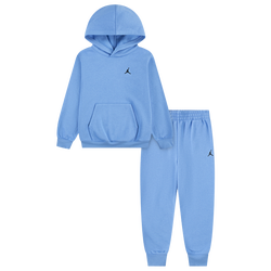Boys' Preschool - Jordan Brooklyn Fleece Pullover Full Set  - University Blue