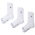 Jordan Everyday 3 Pack Cushion Crew Socks  - Men's White/White