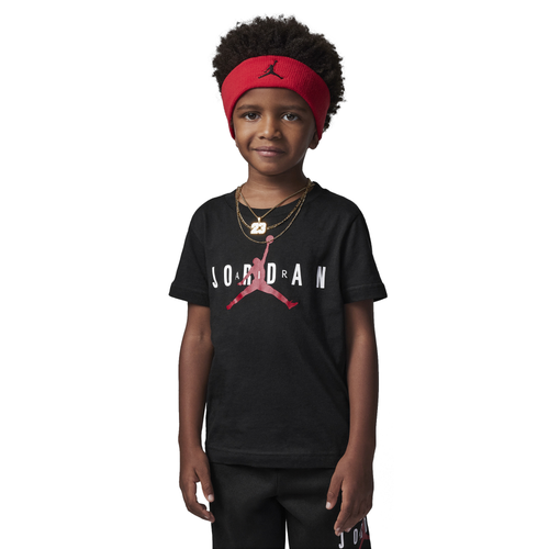 

Jordan Boys Jordan Jumpman Air T-Shirt - Boys' Preschool Black/White/Red Size 4