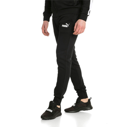 Mens - PUMA Essentials Logo Fleece Pants - Puma Black