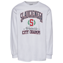 Men's - SlauCienega City Champs LS T-Shirt - White/Multi