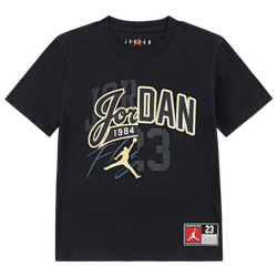 Garçons, maternelle - Jordan T-shirt fendu Varsity - Black/Gold