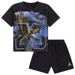 Boys' Preschool - Jordan Soaring High T-Shirt Shorts Set - Black