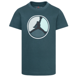 Boys' Preschool - Jordan Air Jordan Hbr Ring Short Sleeve T-Shirt - Black/Oxidized Green