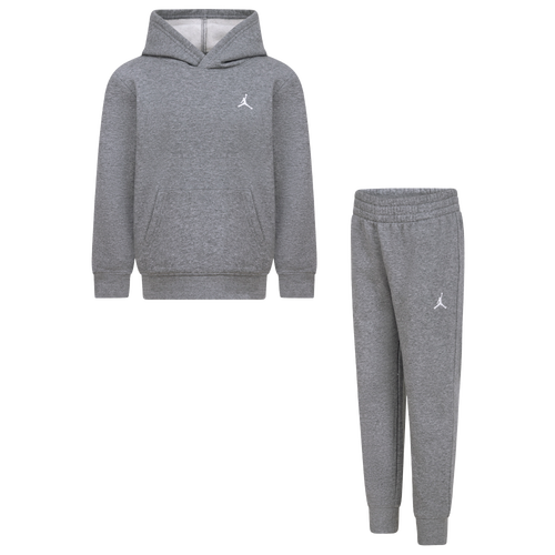 

Boys Preschool Jordan Jordan Brooklyn Fleece Pullover Set - Boys' Preschool Gray/Gray Size 6