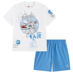 Boys' Preschool - Jordan Air Jordan 5 Retro Shorts Set - Blue/White