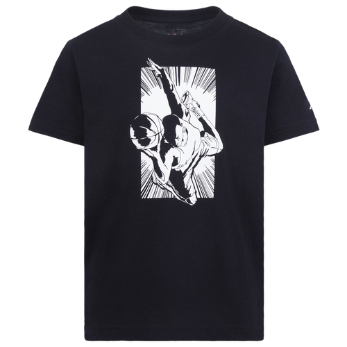 BOYS - Jordan Burst Short Sleeve T-Shirt - White/Black