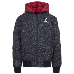 Jordan PUFFER JACKET - Winter jacket - black/fire red/black 